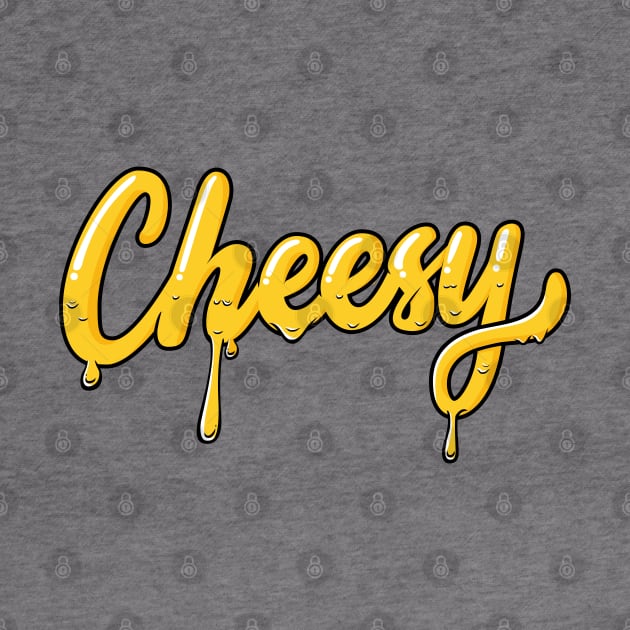 Cheesy Typography Hand lettering by lemontee